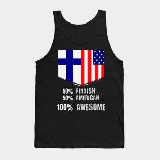 50% Finnish 50% American 100% Awesome Immigrant Tank Top